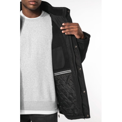 Parka with removable hood